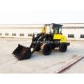 Wheel loader with adjustable steering and suspension